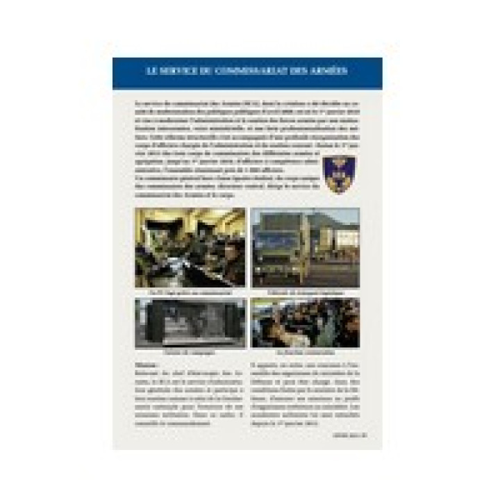 TÉLÉCHARGEZ : Dossier sur le service commissariat des Armées (SCA).