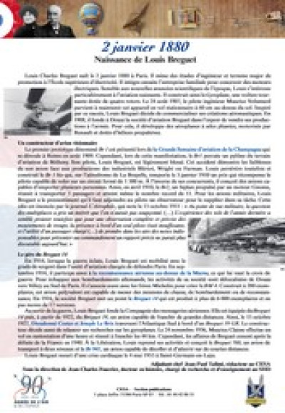 LU. "LA NOTE DU CESA" : "Louis Breguet, grand constructeur d’avions et visionnaire" - CESA