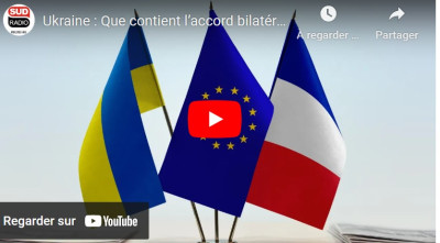 ENTENDU.  Podcast "À travers le monde" - "Ukraine : Que contient l’accord bilatéral de sécurité ?" - Sud Radio