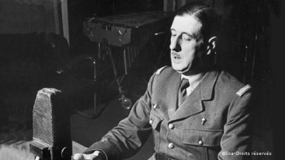 6 JUIN  44 : Bande son de l'allocution de Gaulle sur : " la bataille suprême est engagée..."