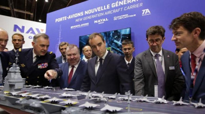 MARINE NATIONALE : Encore tout petit, le design du prochain porte-avions français prend forme