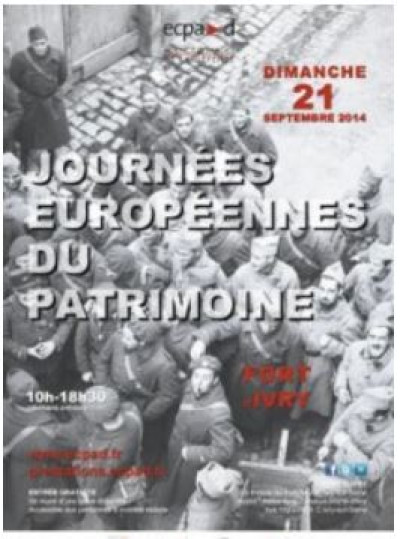 LES JOURNEES EUROPEENNES DU PATRIMOINE au Fort d'Ivry dimanche 21 septembre 2014
