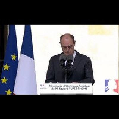 DISCOURS de Jean CASTEX, Premier ministre, prononcé à l’occasion des Honneurs funèbres rendus à Edgard TUPËT-THOME, Compagnon de la Libération