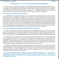 LU. "LA NOTE DU CESA" : " Le chasseur KF-21, vers une restructuration du partenariat ? " - CESA