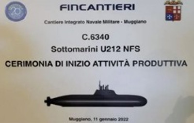 EQUIPEMENT. Fincantieri  lance la construction du premier sous-marin NFS de la marine italienne