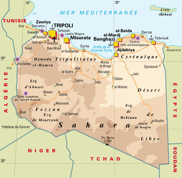 Carte-Libye