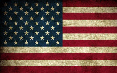 drapeau americain vintage