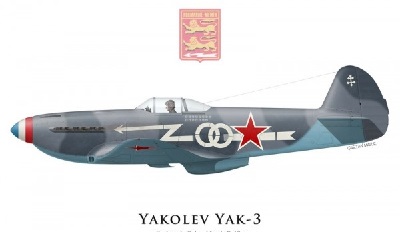 yakolev yak 3 col louis delfino commandant du gc 3 normandie niemen 1945