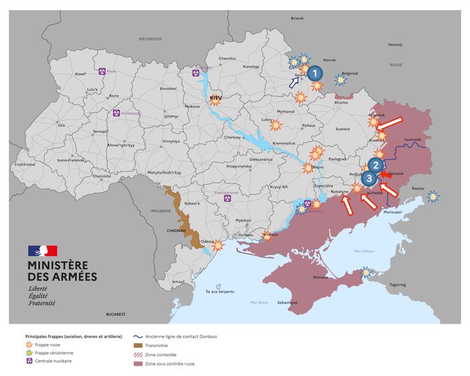 UKRAINEJusqu’à 8000 soldats ukrainiens seraient engagés dans l’offensive lancée dans la région russe de Koursk