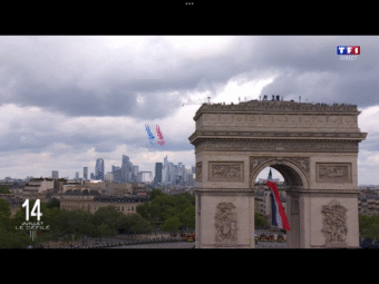 14 juillet - National Day - Défilé des Armées de la France
Images capture écran TF1 