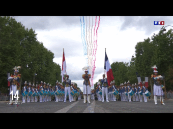14 juillet - National Day - Défilé des Armées de la France
Images capture écran TF1 